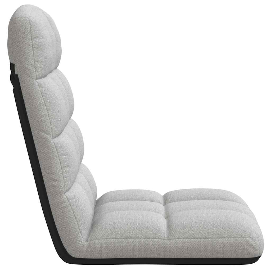 foldbar gulvstol 71x51x62 cm stof skygrå