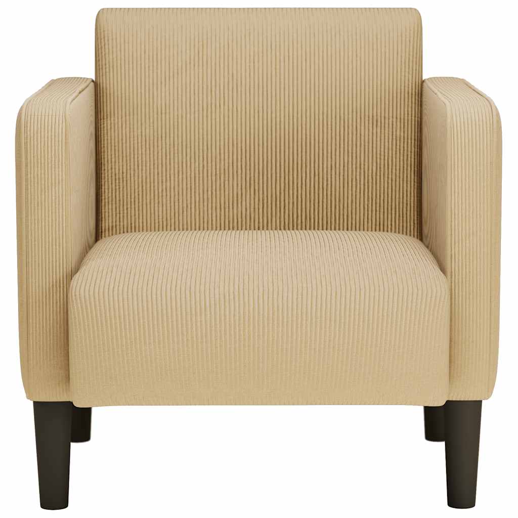 sofastol med armlæn 54 cm fløjlsstof grågrøn