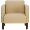 sofastol med armlæn 54 cm fløjlsstof grågrøn