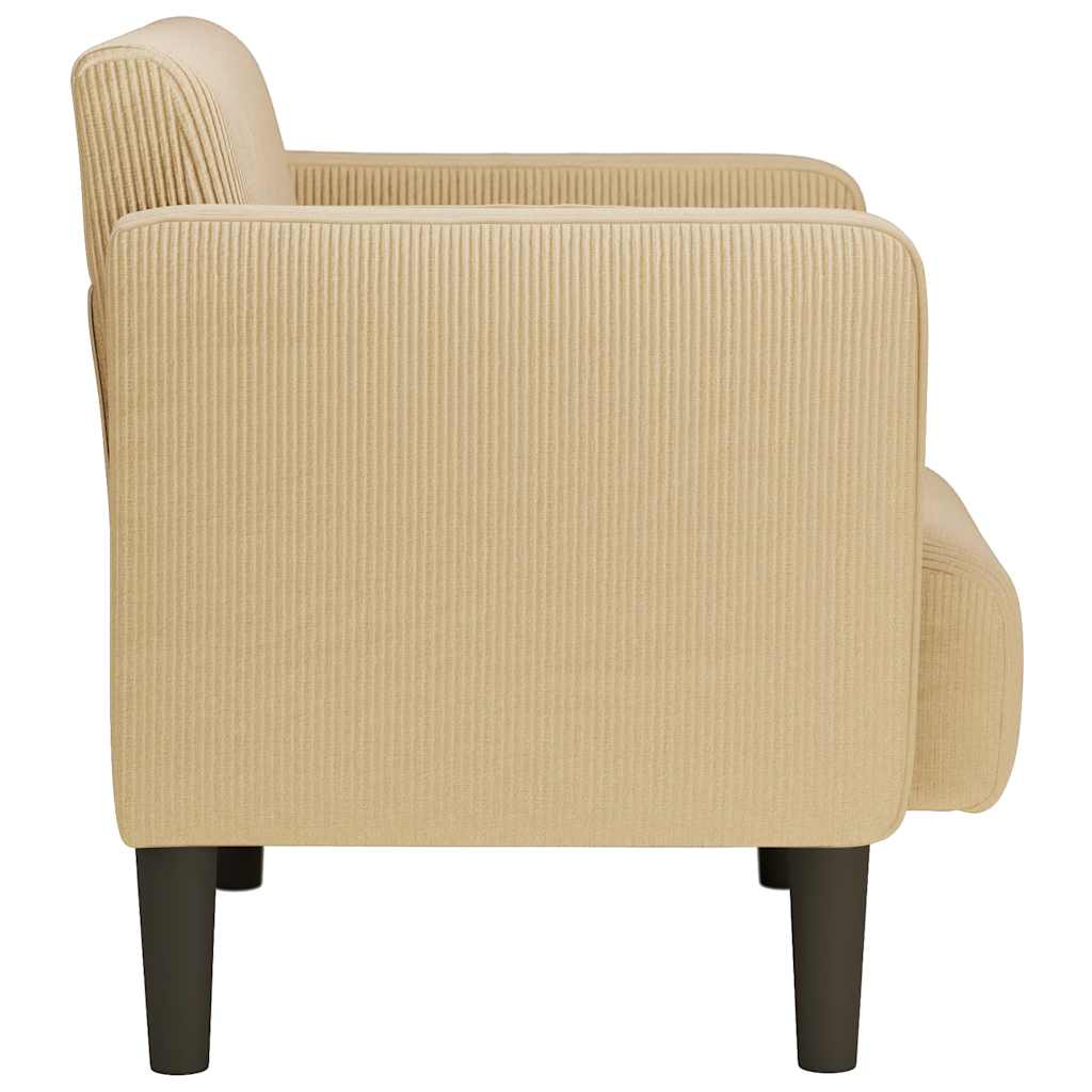 sofastol med armlæn 54 cm fløjlsstof grågrøn