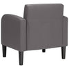 sofastol med armlæn 54 cm kunstlæder grå
