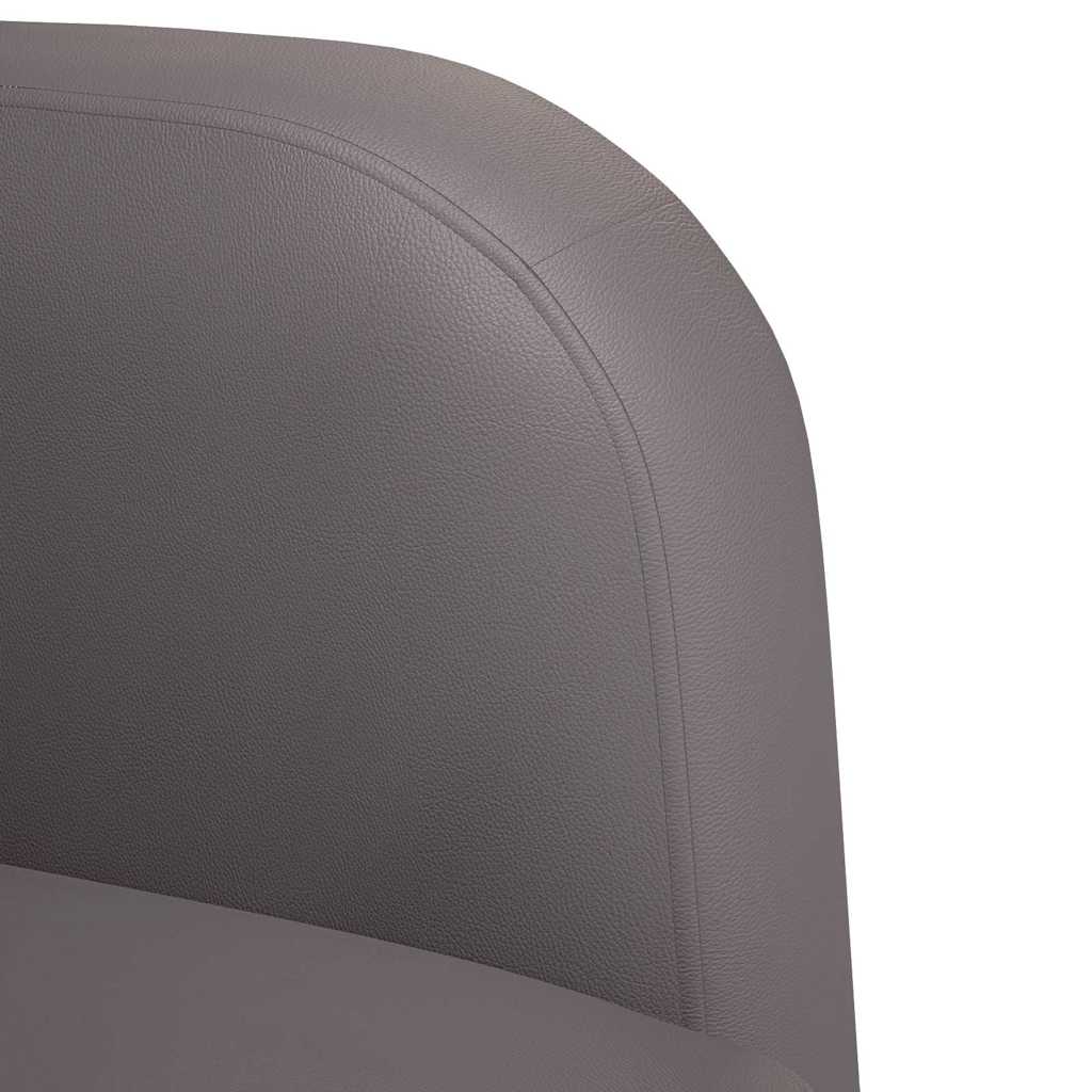 sofastol med armlæn 54 cm kunstlæder grå