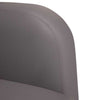 sofastol med armlæn 54 cm kunstlæder grå