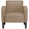 sofastol med armlæn 54 cm kunstlæder cappuccino