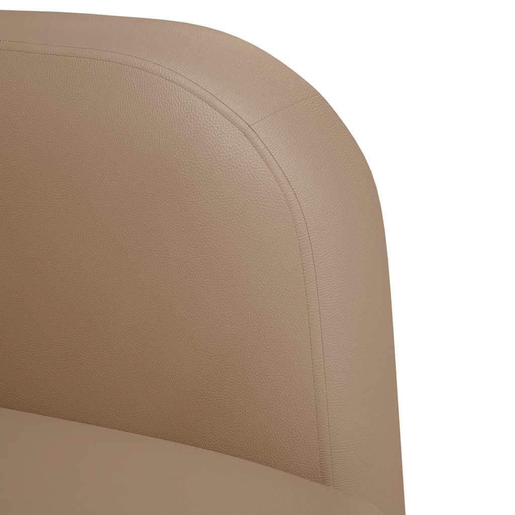 sofastol med armlæn 54 cm kunstlæder cappuccino