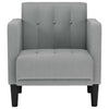 sofastol med armlæn 53 cm stof lysegrå