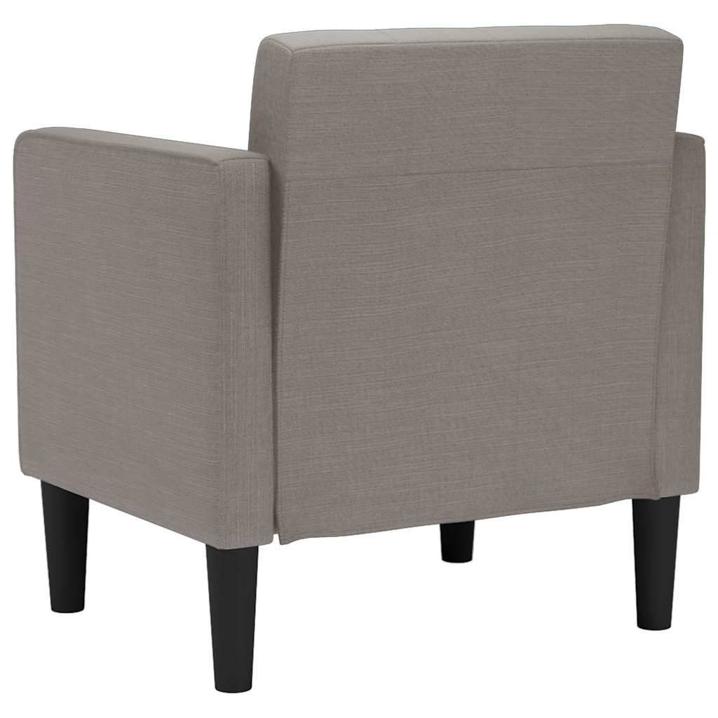 sofastol med armlæn 53 cm stof gråbrun