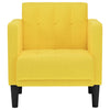 sofastol med armlæn 53 cm stof lysegul
