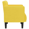 sofastol med armlæn 53 cm stof lysegul