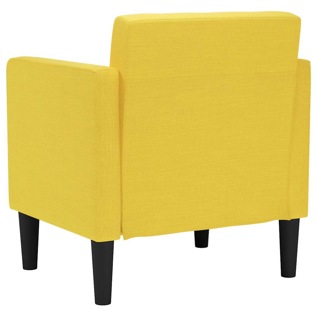 sofastol med armlæn 53 cm stof lysegul