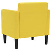 sofastol med armlæn 53 cm stof lysegul