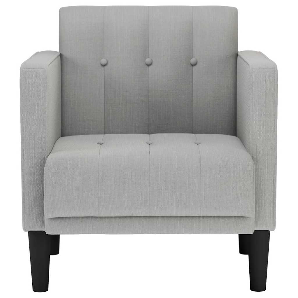sofastol med armlæn 53 cm stof skygrå