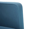 sofastol med armlæn 53 cm velour blå
