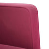 sofastol med armlæn 53 cm fløjl vinrød