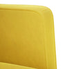sofastol med armlæn 53 cm fløjl gul