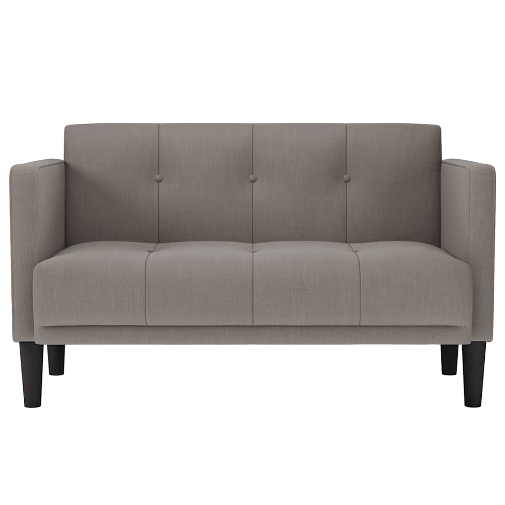elskovssofa 111 cm stof gråbrun