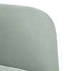 sofastol med armlæn 54 cm fløjl lysegrå