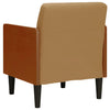 sofastol med armlæn 55 cm fløjl brun