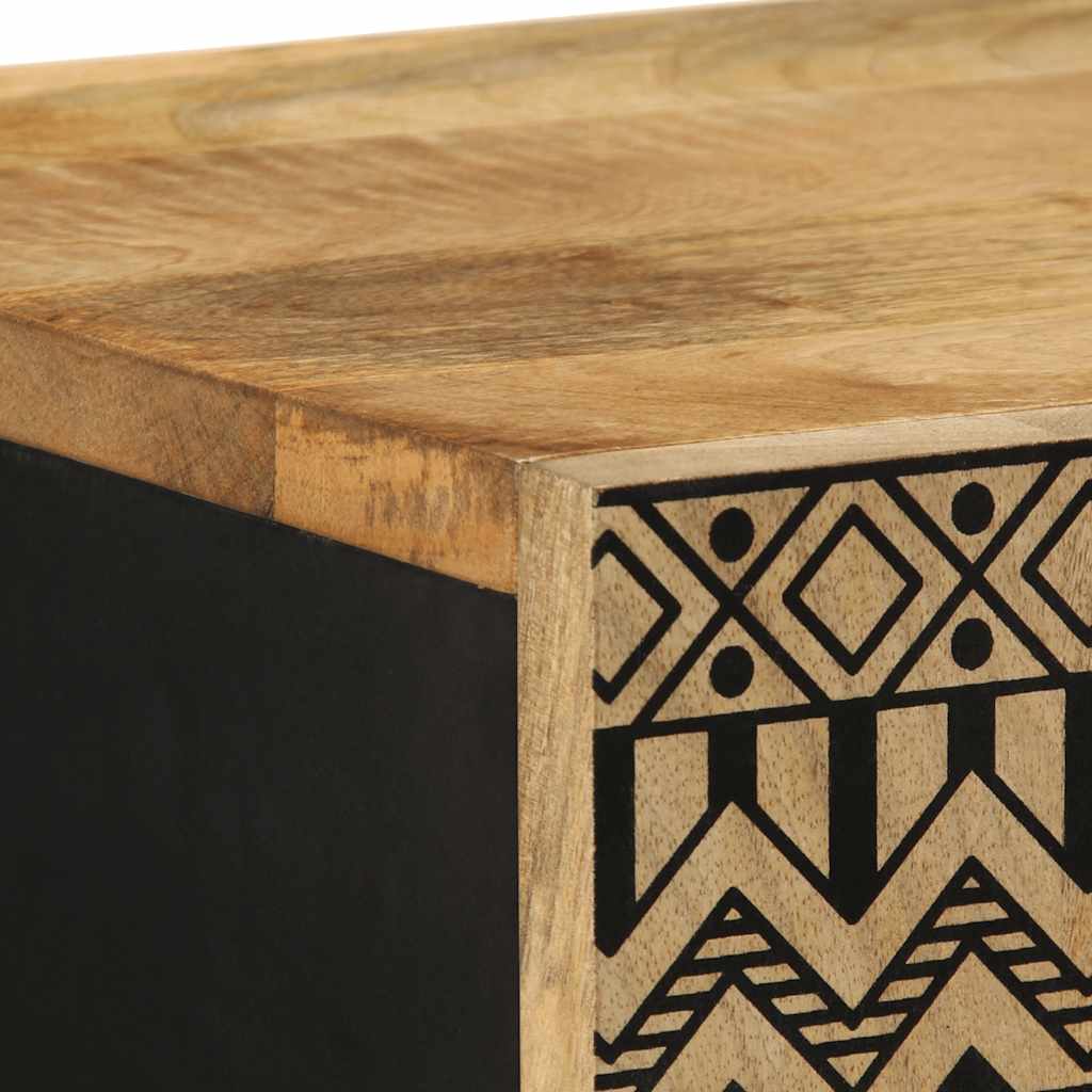 skænk 40x33,5x110 cm massivt ru mangotræ