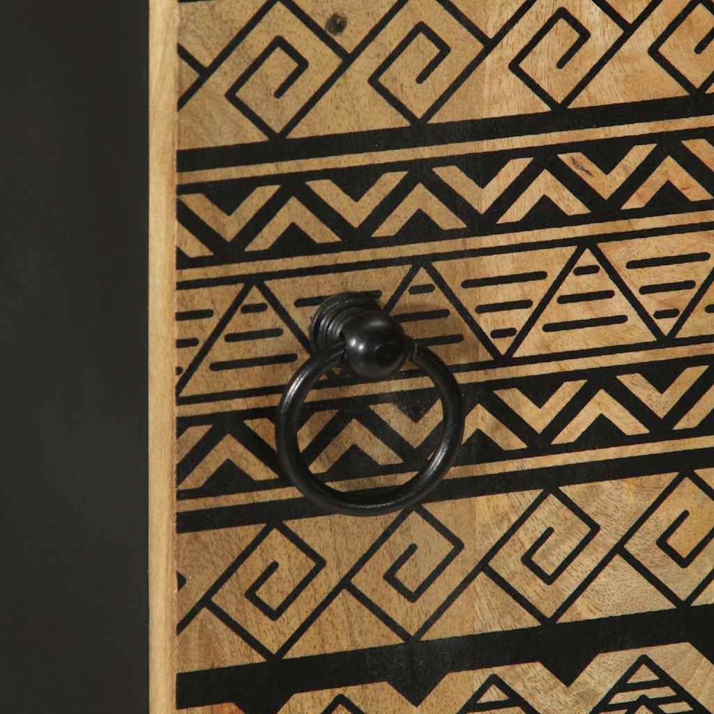 skænk 40x33,5x110 cm massivt ru mangotræ