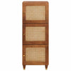 Høj skab Brun 40 x 33.5 x 110 cm Rattan og solid mango træ