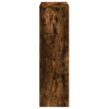 bogreol/rumdeler 99x29x99cm 3 niveauer konstrueret træ røget eg