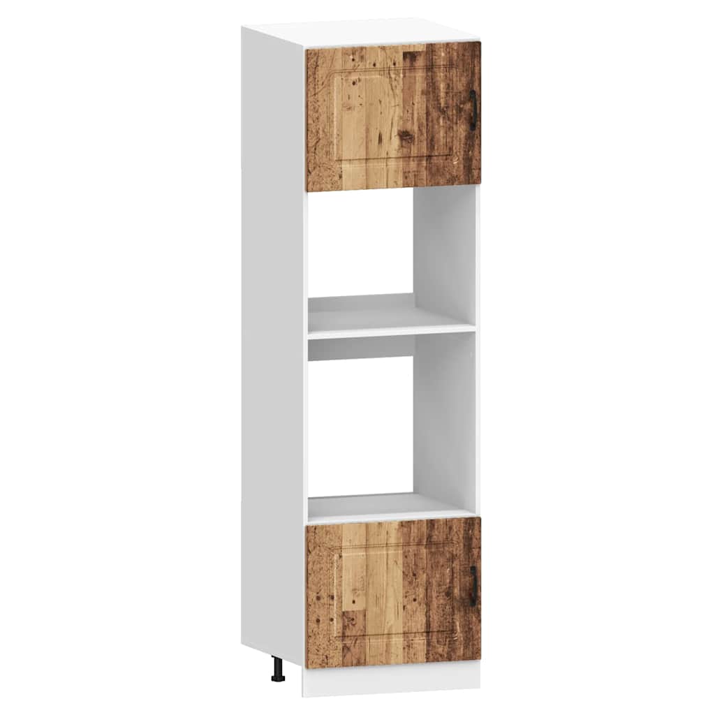 7 dele køkkenskabssæt Kalmar antikt træ konstrueret træ