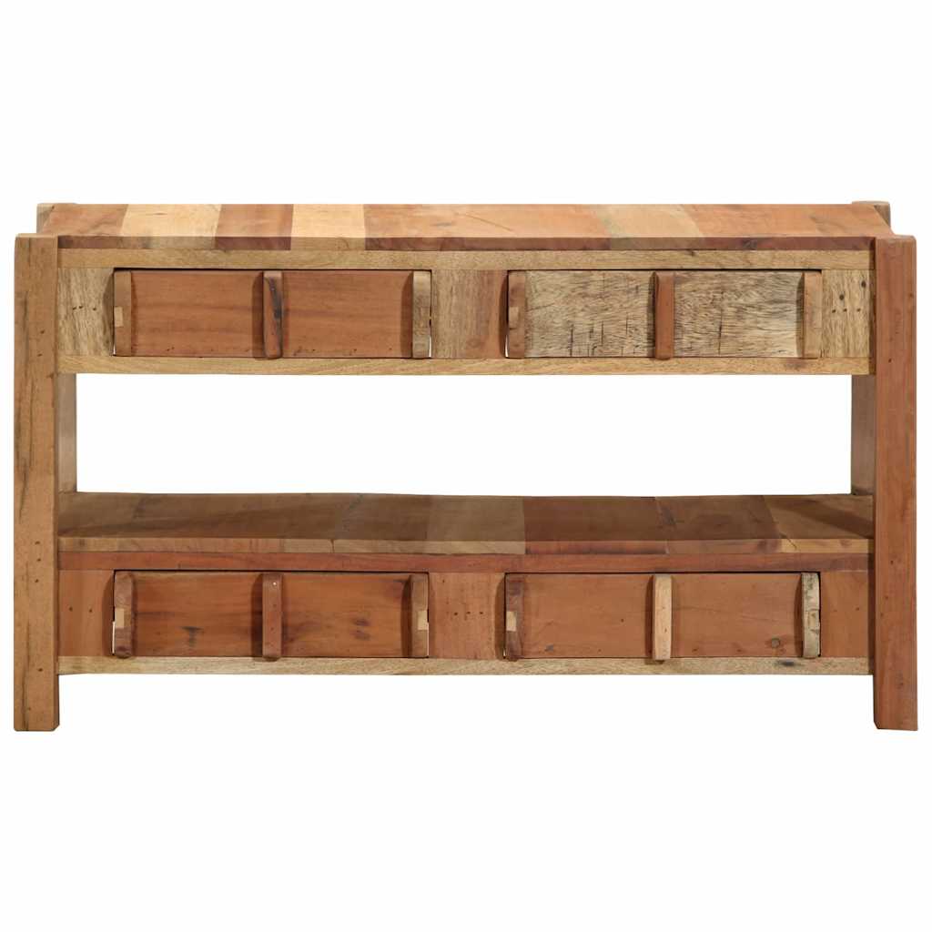 TV-skab med skuffe Brun 83 x 33 x 46 cm Massivt genbrugstræ