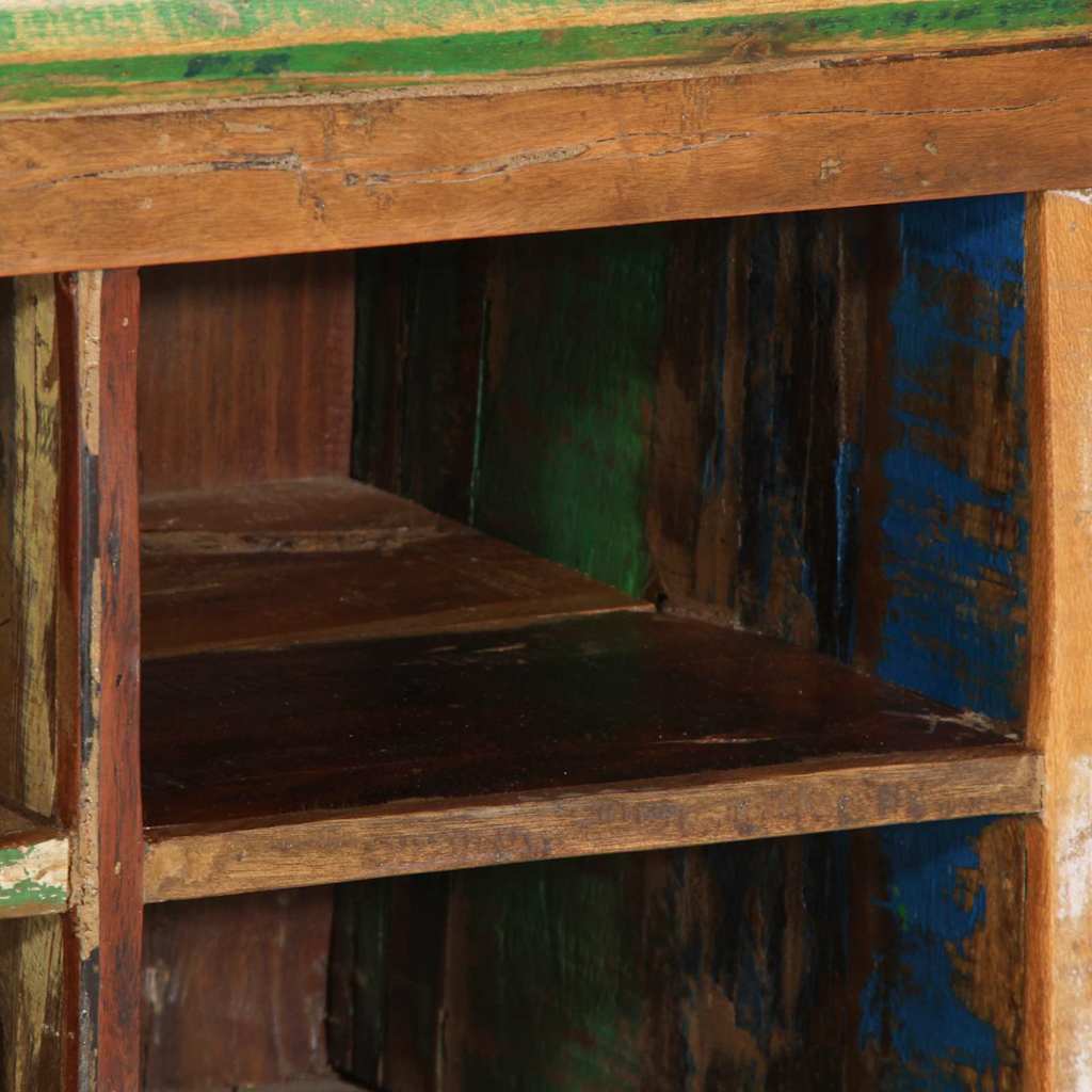 Sko skab Brun 110 x 35 x 40 cm Massivt genbrugstræ