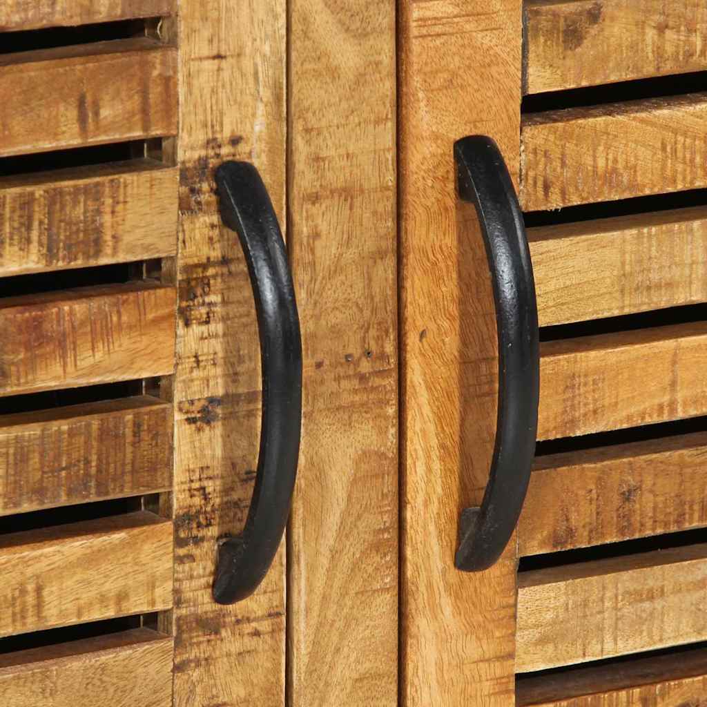 Sko skab med opbevaring Brun 110 x 38 x 45 cm Massivt mangotræ