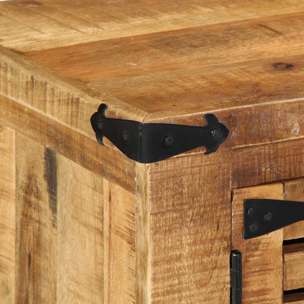 Sko skab med opbevaring Brun 110 x 38 x 45 cm Massivt mangotræ