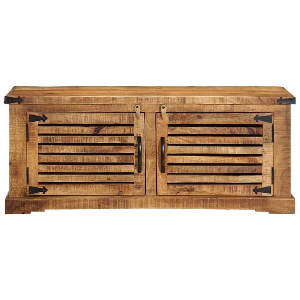 Sko skab med opbevaring Brun 110 x 38 x 45 cm Massivt mangotræ