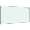 stænkplader 2 stk. 80x40 cm hærdet glas hvid
