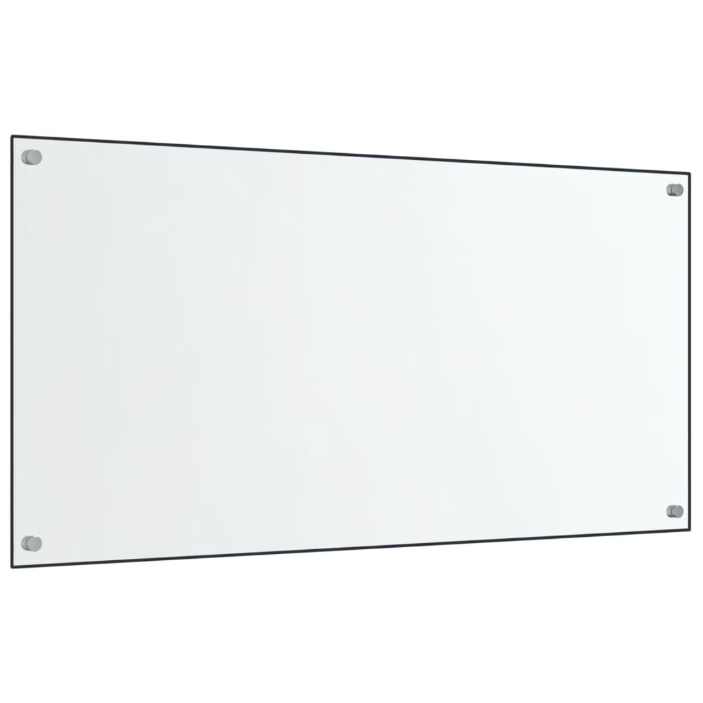 stænkplader 2 stk. 80x40 cm hærdet glas gennemsigtig