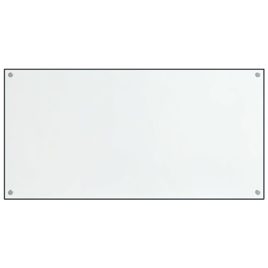 stænkplader 2 stk. 80x50 cm hærdet glas gennemsigtig