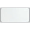 stænkplader 2 stk. 80x50 cm hærdet glas gennemsigtig