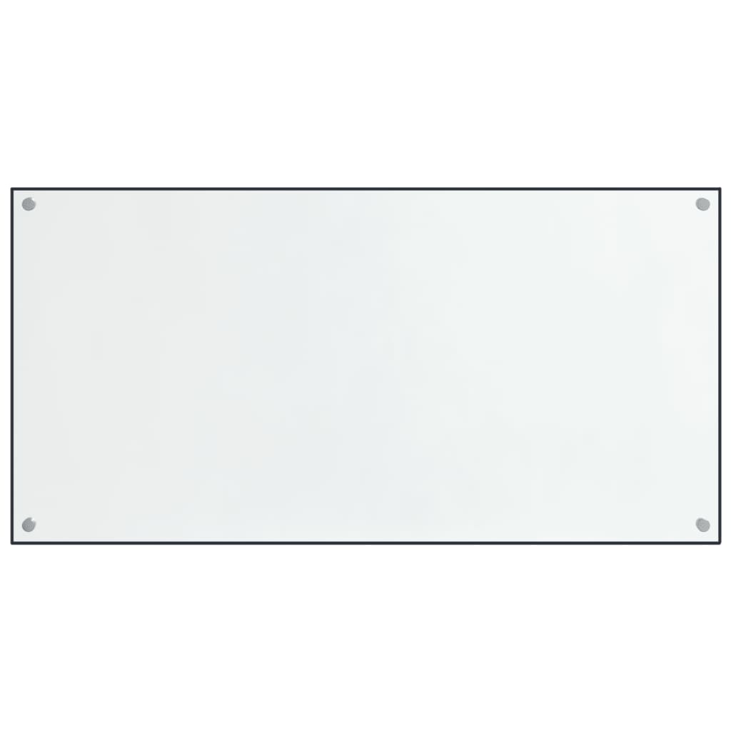 stænkplader 2 stk. 80x60 cm hærdet glas gennemsigtig