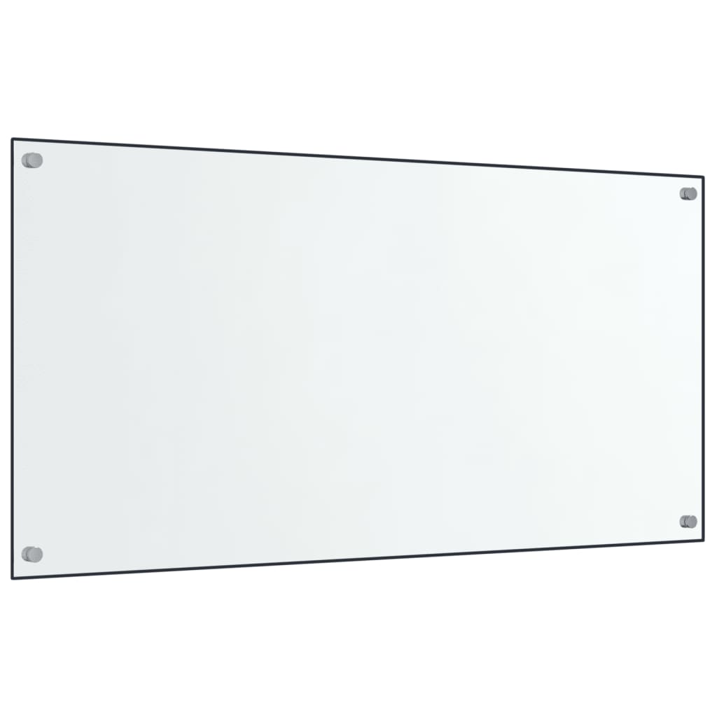 stænkplader 2 stk. 80x60 cm hærdet glas gennemsigtig