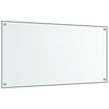 stænkplader 2 stk. 80x60 cm hærdet glas gennemsigtig