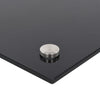 stænkplader 2 stk. 80x50 cm hærdet glas sort