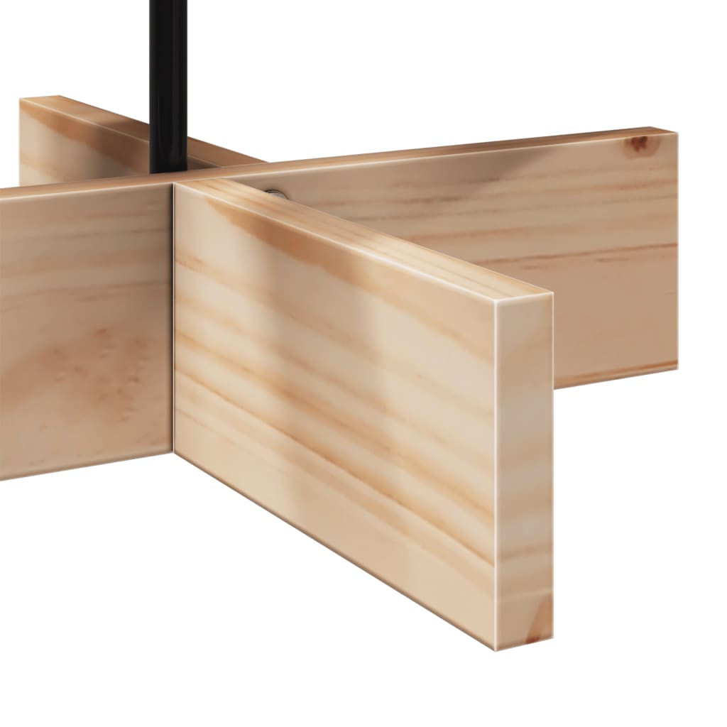 dekorativt juletræ 80 cm massivt fyrretræ