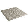 vægpaneler 12 stk. 50x50 cm 3 m² XPS ametyst beton