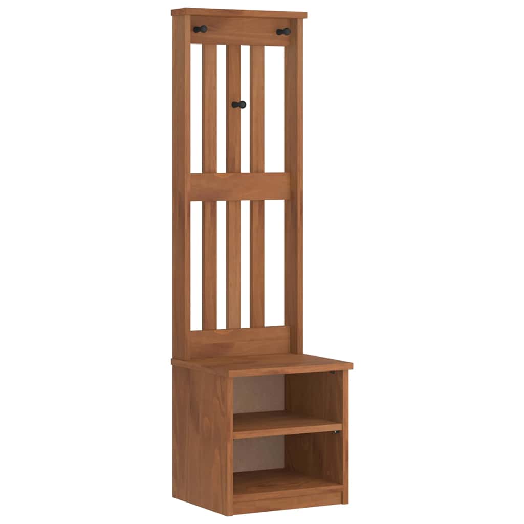 Hall træ SANDENS 45x40x159,5 cm massivt fyrretræ