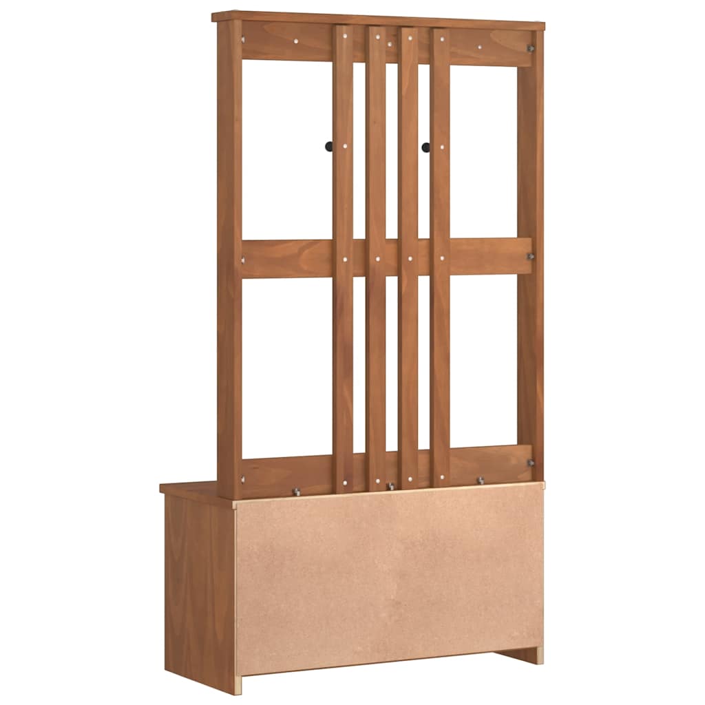 Hall træ SANDENS 87x40x159,5 cm massivt fyrretræ