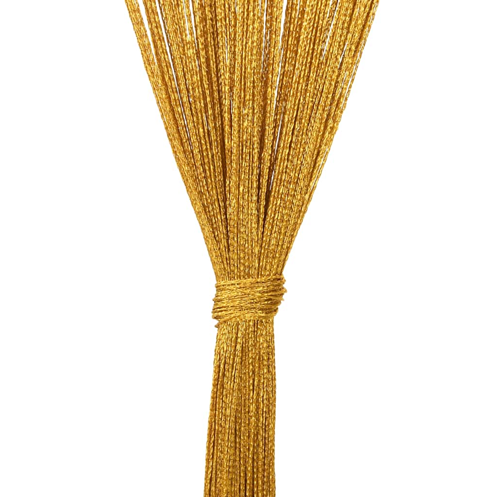 trådgardiner 2 stk. 100x250 cm gylden