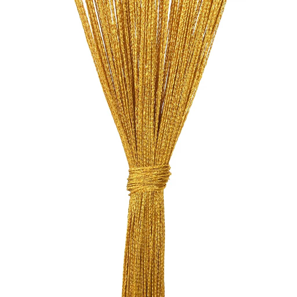 trådgardiner 2 stk. 140x250 cm gylden