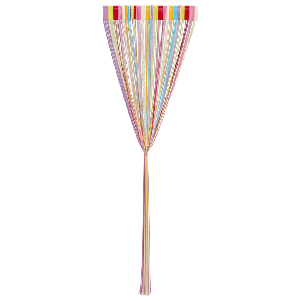 trådgardiner 2 stk. 100x250 cm flerfarvet