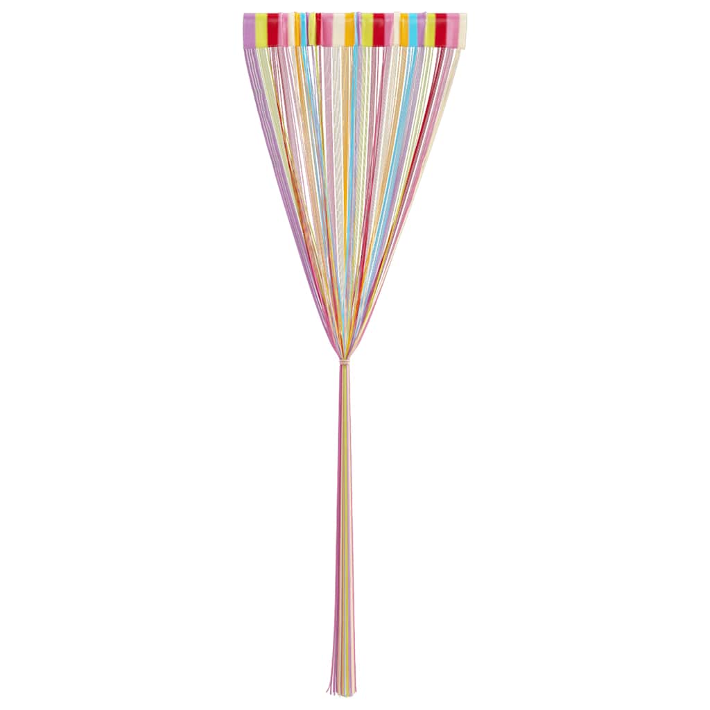 trådgardiner 2 stk. 140x250 cm flerfarvet