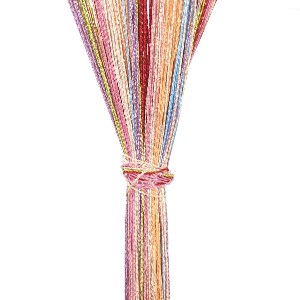 trådgardiner 2 stk. 140x250 cm flerfarvet