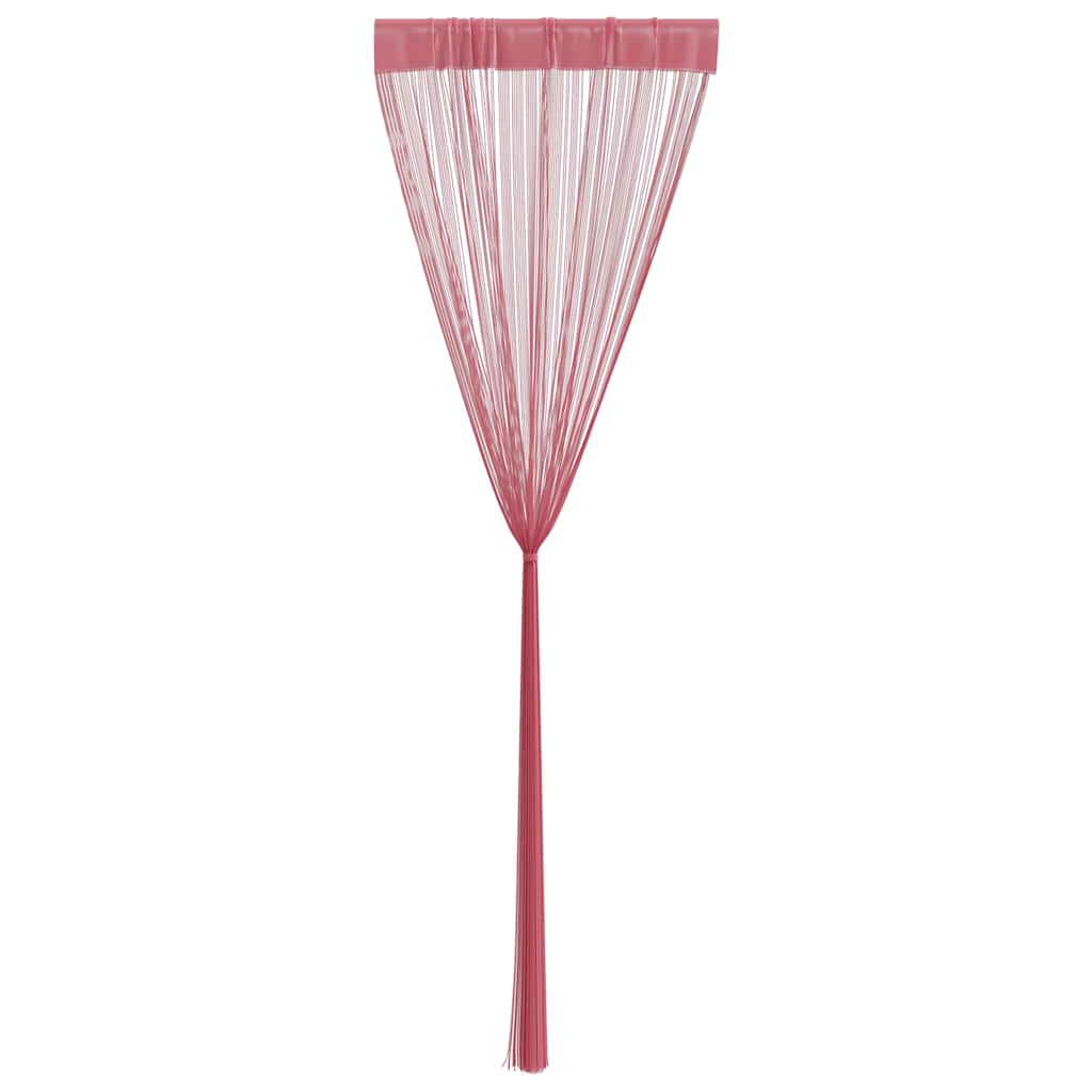 trådgardiner 2 stk. 140x250 cm lyserød